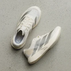 Vegane Sneaker|Laufschuhe*Adidas adizero Evo SL W Wonder White / Cyber Metallic / Warm Vanilla