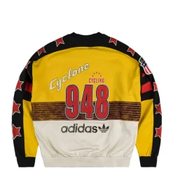 Crewnecks*Adidas Archive Cycling Sweatshirt EQT Yellow / Cloud White / Black