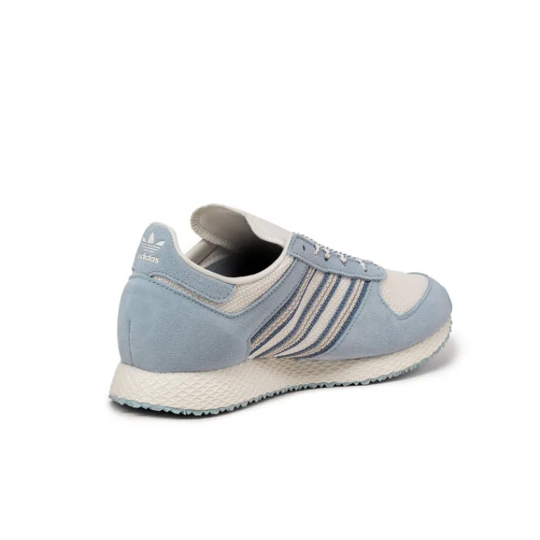 Leder Sneaker|Retro Runner*Adidas Atlanta W Off White / Wonder Blue / Silvio