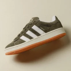 Leder Sneaker|Chunky Sneaker*Adidas Campus 00s Olive Strata / Cloud White / Off White