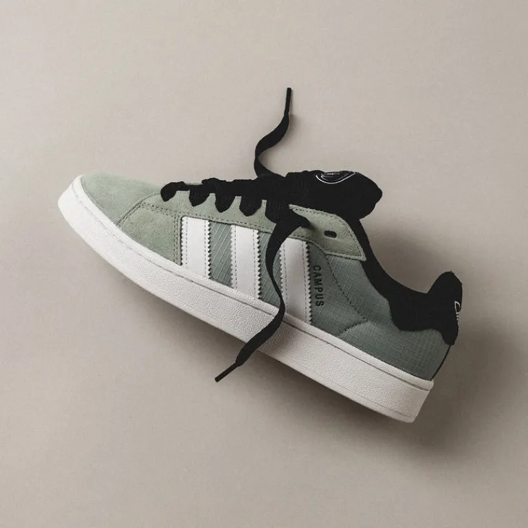 Leder Sneaker|Chunky Sneaker*Adidas Campus 00s Silver Green / Crystal White / Core Black