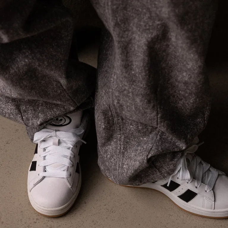 Leder Sneaker|Chunky Sneaker*Adidas Campus 00s Cloud White / Core Black / Core Black