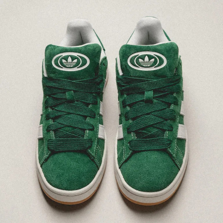 Leder Sneaker*Adidas Campus 00s Dark Green / Footwear White / Off White