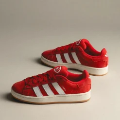 Leder Sneaker|Chunky Sneaker*Adidas Campus 00s Better Scarlet / Cloud White / Off White