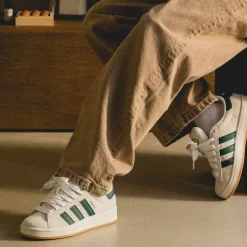 Leder Sneaker|Chunky Sneaker*Adidas Campus 00s W Crystal White / Core White / Collegiate Green