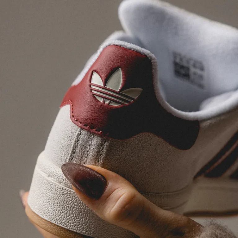 Leder Sneaker|Chunky Sneaker*Adidas Campus 00s W Crystal White / Chalk White / Preloved Ruby