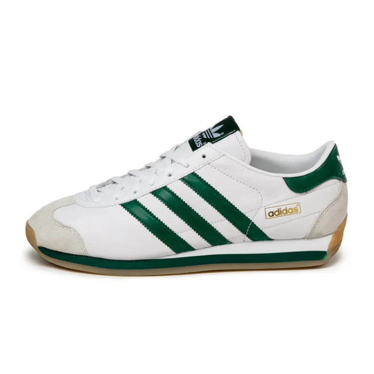 Leder Sneaker|Terrace Casual Sneaker*Adidas Country Japan Footwear White / Core Green / Crystal White