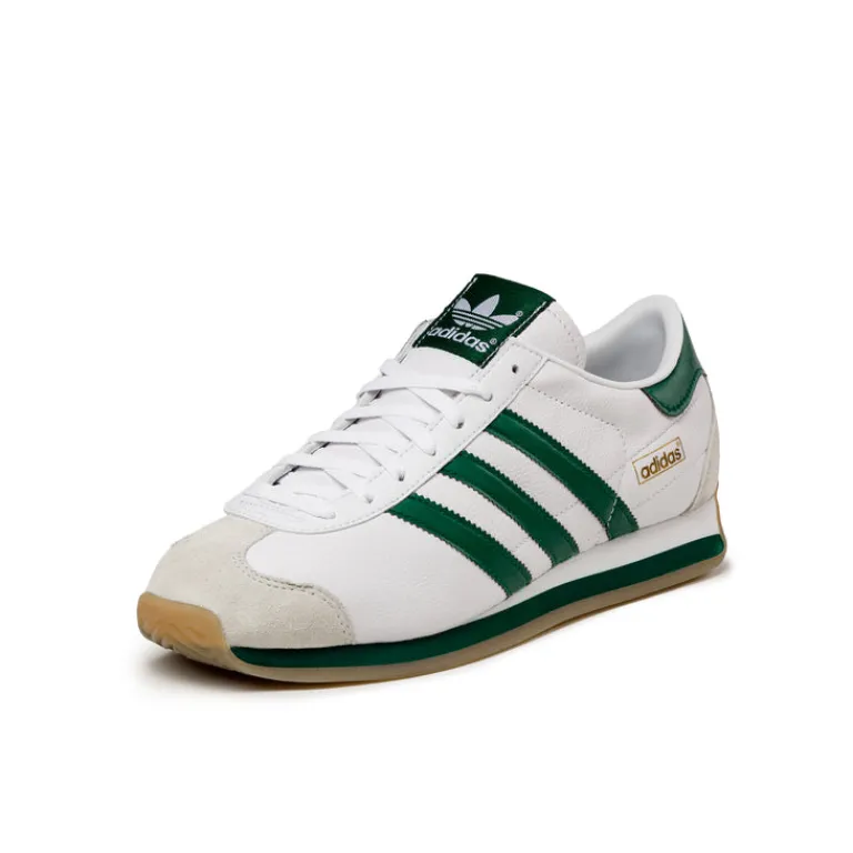 Leder Sneaker|Terrace Casual Sneaker*Adidas Country Japan Footwear White / Core Green / Crystal White