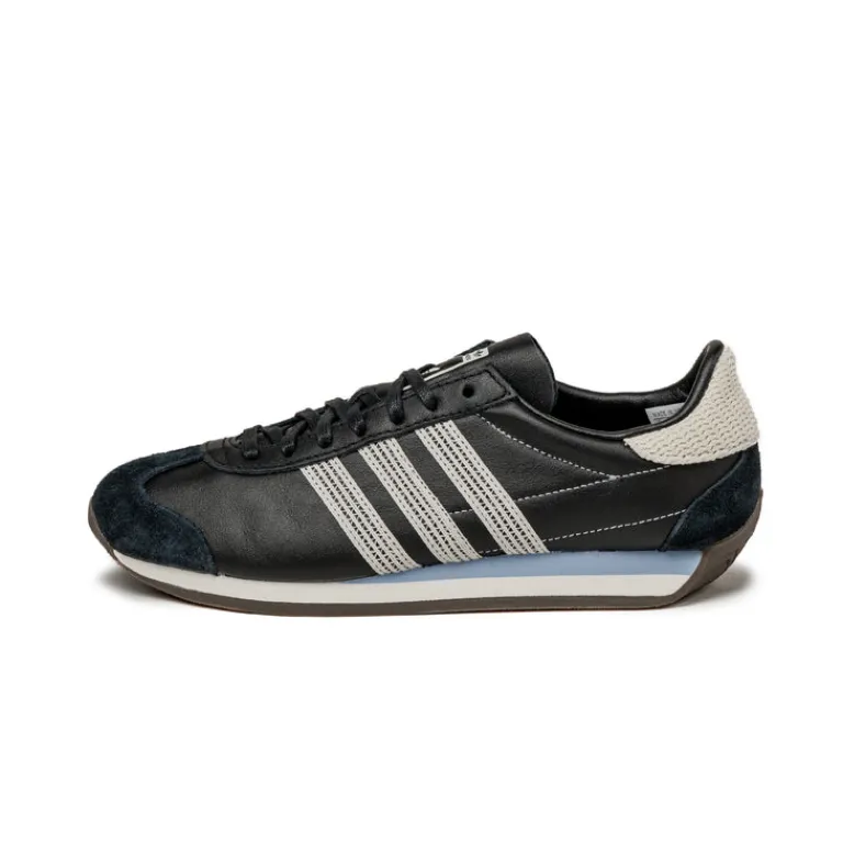 Leder Sneaker|Terrace Casual Sneaker*Adidas Country OG W Core Black / Off White / Wonder Blue