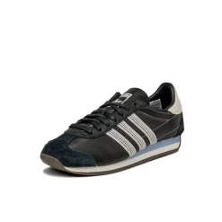 Leder Sneaker|Terrace Casual Sneaker*Adidas Country OG W Core Black / Off White / Wonder Blue