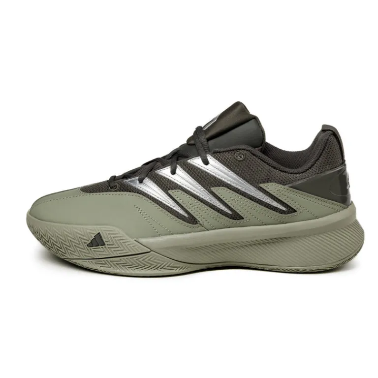 Leder Sneaker|High-Top Sneaker*Adidas Dame Certified 3 Low Cinder / Silver Pebble / Silver Metallic