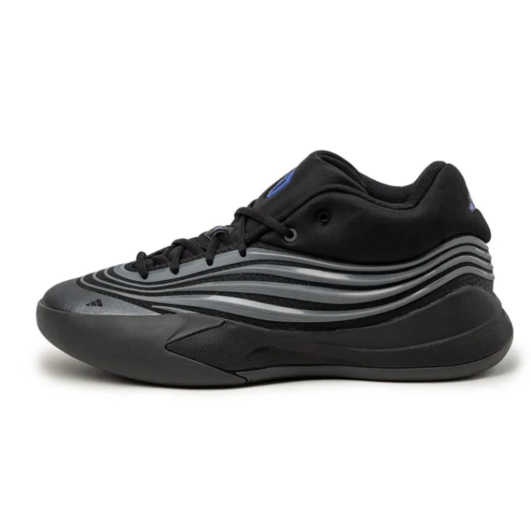 High-Top Sneaker|Leder Sneaker*Adidas Dame X Core Black / Iron Metallic / Lucid Blue