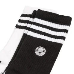 Socken*Adidas Embroidered Football Crew Socks 2 Pairs White / Black