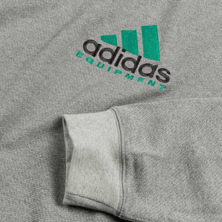 Crewnecks*Adidas EQT Reflective Crewneck Sweatshirt Medium Grey Heather