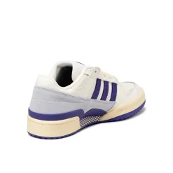 Leder Sneaker|Weiße Sneaker*Adidas Forum Low CL Cream White / Collegiate Purple / Warm Vanilla