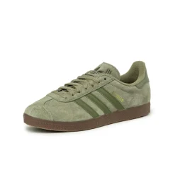 Leder Sneaker|Terrace Casual Sneaker*Adidas Gazelle Orbit Green / Focus Olive / Gold Metallic