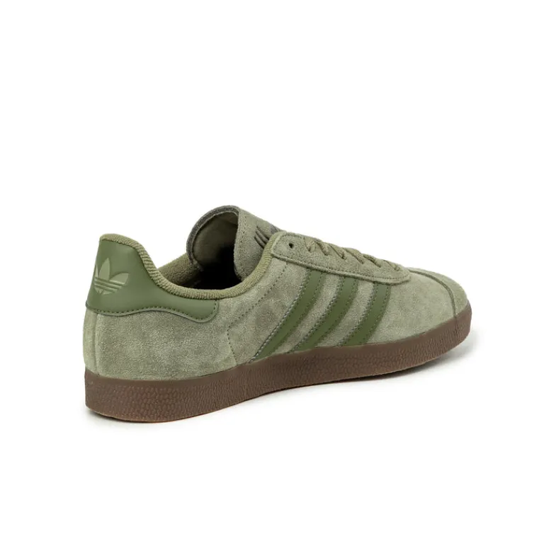 Leder Sneaker|Terrace Casual Sneaker*Adidas Gazelle Orbit Green / Focus Olive / Gold Metallic