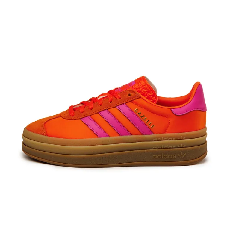 Plateau Sneaker|Leder Sneaker*Adidas Gazelle Bold W Orange / Semi Lucid Fuchsia / Orange