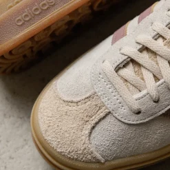 Plateau Sneaker|Leder Sneaker*Adidas Gazelle Bold W Cream White / Warm Clay / Sand Strata