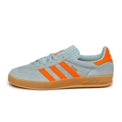 Leder Sneaker|Terrace Casual Sneaker*Adidas Gazelle Indoor Wonder Blue / Orange / Footwear White
