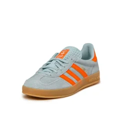 Leder Sneaker|Terrace Casual Sneaker*Adidas Gazelle Indoor Wonder Blue / Orange / Footwear White