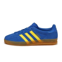 Leder Sneaker|Terrace Casual Sneaker*Adidas Gazelle Indoor Blue / Pure Sulfur / Gum 3