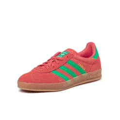 Leder Sneaker|Terrace Casual Sneaker*Adidas Gazelle Indoor Preloved Scarlet / Court Green / Cloud Whit