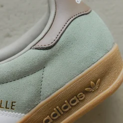 Leder Sneaker|Terrace Casual Sneaker*Adidas Gazelle Indoor Silver Pebble / Silver Green / Footwear White