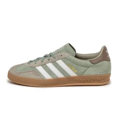 Leder Sneaker|Terrace Casual Sneaker*Adidas Gazelle Indoor Silver Pebble / Silver Green / Footwear White