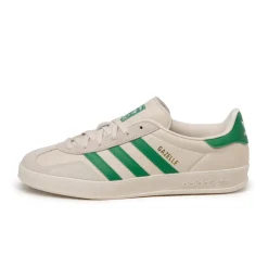 Leder Sneaker|Terrace Casual Sneaker*Adidas Gazelle Indoor Core White/ Green / Wonder White
