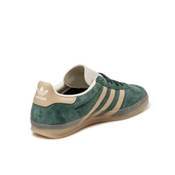Leder Sneaker|Terrace Casual Sneaker*Adidas Gazelle Indoor Shadow Green / Warm Sandstone / Wonder White
