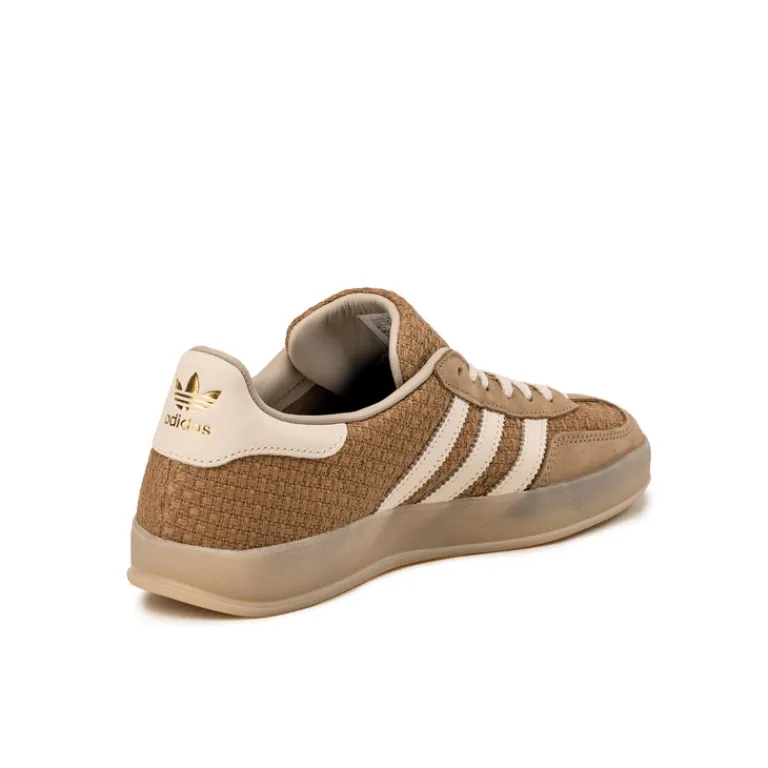 Leder Sneaker|Terrace Casual Sneaker*Adidas Gazelle Indoor Brown Desert / Wonder White / Magic Beige