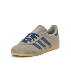 Leder Sneaker|Terrace Casual Sneaker*Adidas Gazelle Indoor Silver Pebble / Victory Blue / Magic Beige