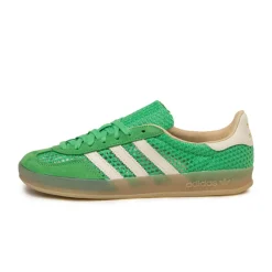 Leder Sneaker|Terrace Casual Sneaker*Adidas Gazelle Indoor Energy Green / Off White / Magic Beige