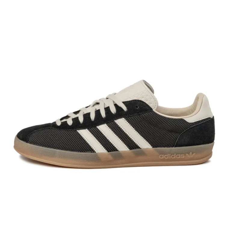 Leder Sneaker|Terrace Casual Sneaker*Adidas Gazelle Indoor Pro Core Black / Off White / Warm Sand