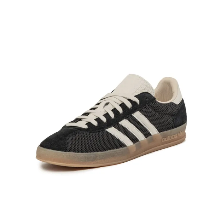 Leder Sneaker|Terrace Casual Sneaker*Adidas Gazelle Indoor Pro Core Black / Off White / Warm Sand