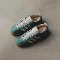 Leder Sneaker|Terrace Casual Sneaker*Adidas Gazelle Indoor Pro Preloved Teal / Off White / Warm Sand