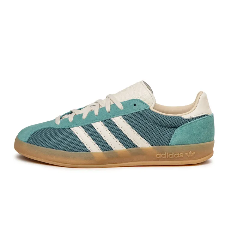 Leder Sneaker|Terrace Casual Sneaker*Adidas Gazelle Indoor Pro Preloved Teal / Off White / Warm Sand