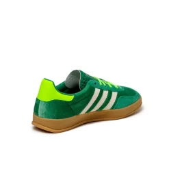 Leder Sneaker|Terrace Casual Sneaker*Adidas Gazelle Indoor W Semi Court Green / Cream White / Solar Green
