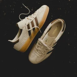 Leder Sneaker|Terrace Casual Sneaker*Adidas Gazelle Indoor W Sand Strata / Preloved Brown / Gum