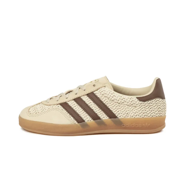 Leder Sneaker|Terrace Casual Sneaker*Adidas Gazelle Indoor W Sand Strata / Preloved Brown / Gum