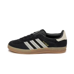 Leder Sneaker|Terrace Casual Sneaker*Adidas Gazelle Indoor W Core Black / Wonder White / Gum 3