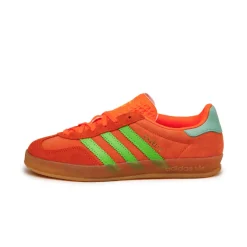 Leder Sneaker|Terrace Casual Sneaker*Adidas Gazelle Indoor W Clear Mint / Solar Orange / Solar Green