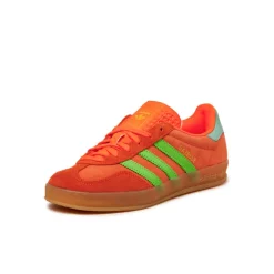 Leder Sneaker|Terrace Casual Sneaker*Adidas Gazelle Indoor W Clear Mint / Solar Orange / Solar Green