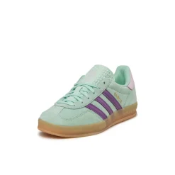 Leder Sneaker|Terrace Casual Sneaker*Adidas Gazelle Indoor W Clear Mint / Active Purple / Ice Lavender