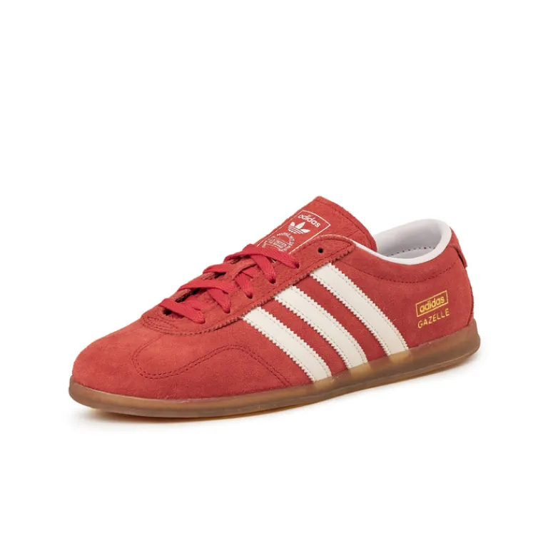 Leder Sneaker|Terrace Casual Sneaker*Adidas Gazelle Low Pro W Better Scarlet / Cloud White / Gum 3