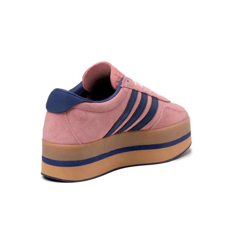Plateau Sneaker|Leder Sneaker*Adidas Gazelle Stack W Glow Pink / Vicid BLue / Gum 3