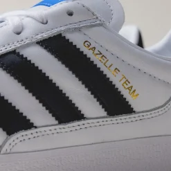 Leder Sneaker|Terrace Casual Sneaker*Adidas Gazelle Team Footwear White / Core Black /Blue