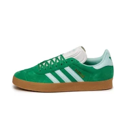 Leder Sneaker|Terrace Casual Sneaker*Adidas Gazelle W Green / Semi Flash Aqua / Gold Metallic