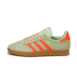 Leder Sneaker|Terrace Casual Sneaker*Adidas Gazelle W Semi Green Spark / Solar Orange / Gum